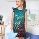 thumbnail image 4 of Fotbe Colorful Rainbow Glitter Vestido de Dormir para Niñas de 3 a 10 Años, Mangas Cortas, Estilo Princesa, Pijama Camisón con Mangas Voladas-XX-Large, 4 of 6