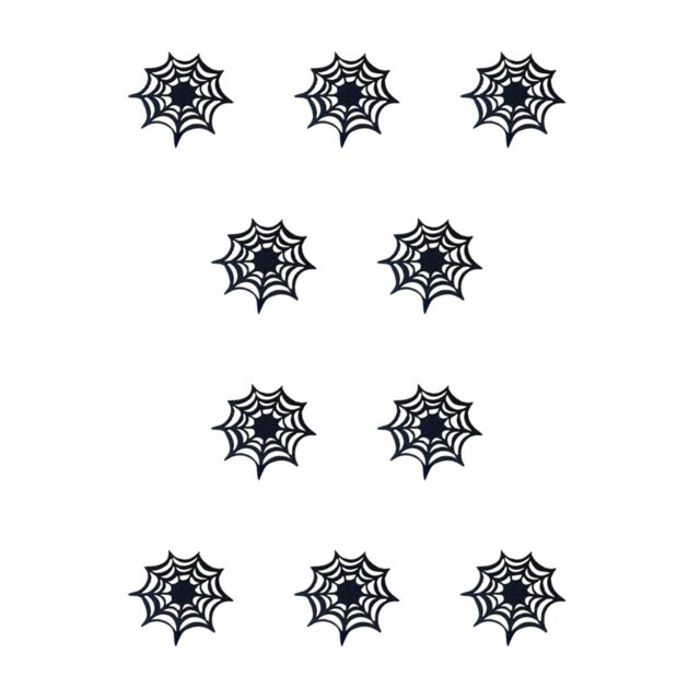 Matsuzay 5 manteles individuales noctilucentes de PVC, absorbentes de luz en el día que brillan en la oscuridad, Halloween, negro no tóxico Negro 10Conjunto