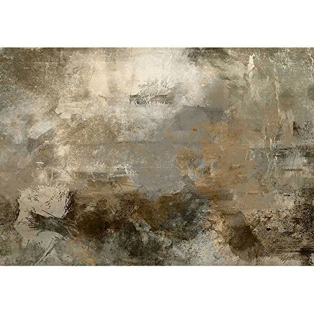 wall26 - Art Abstract Monochrome Acrylic Background in Beige, Black, Grey and Brown Colors - Removable Wall Mural | Self-Adhesive Large Wallpaper - 66x96 inches