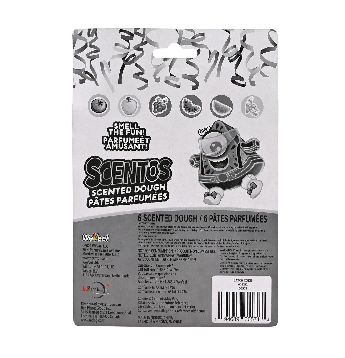 Pâte parfumée Scentos aux couleurs vives, 6 pots de 1 oz Pâte parfumée