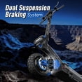 thumbnail image 4 of JUN LING Off Road Electric Scooter Adults - 5000W Motor, 50MPH Max Speed, 55Miles Range, 10.5" Tires, Fast E Scooter with App & NFC, 4 of 7