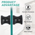 thumbnail image 6 of Uxcell Glass Shower Door Handle, Back-to-Back Shower Door Knob for Bathroom Sliding Black, 6 of 7