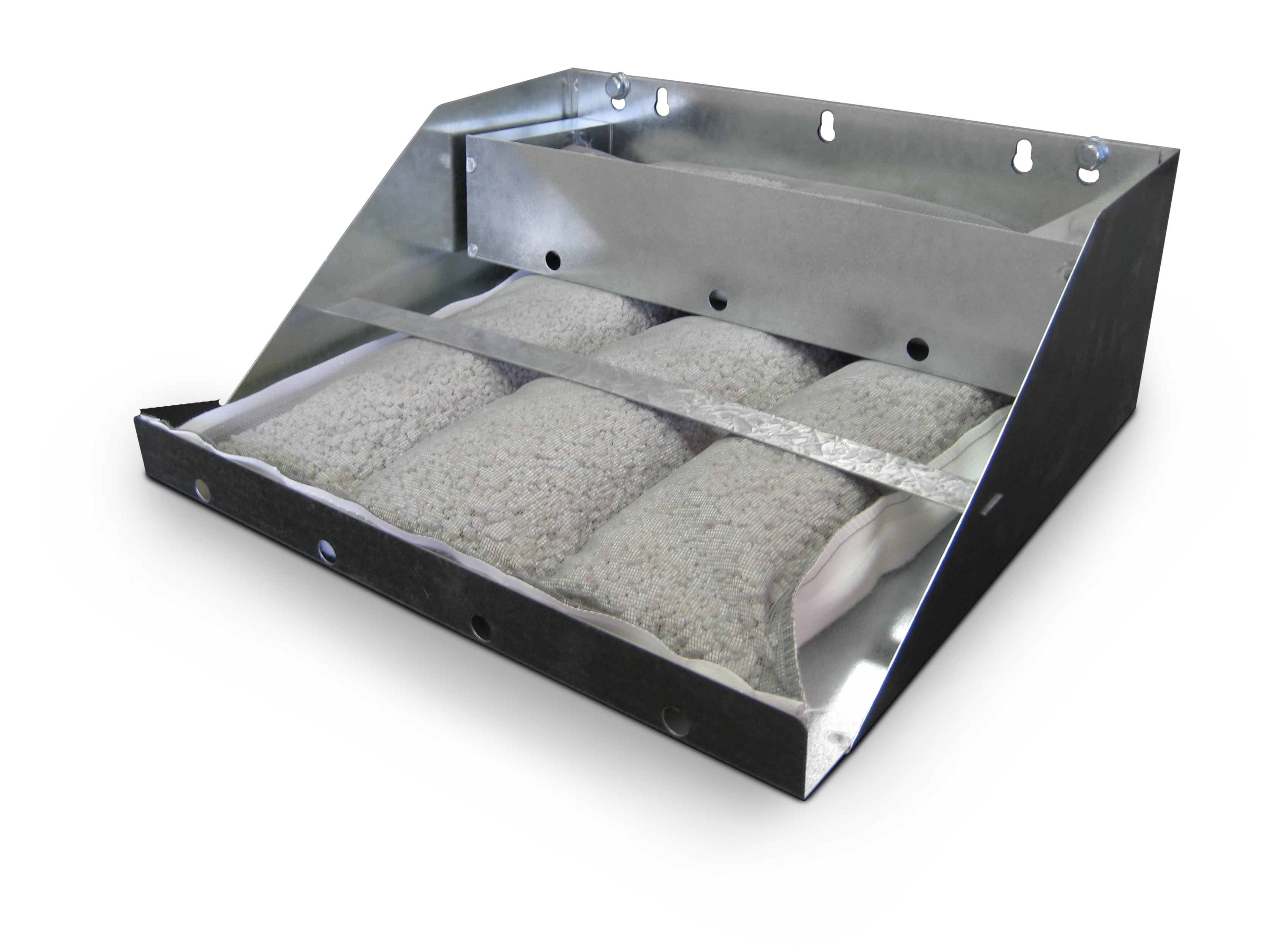 Grease Catcher Rooftop Grease Containment System including pillows