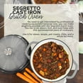 thumbnail image 4 of Segretto Cookware Enameled Cast Iron Dutch Oven with Handle, 6 Quarts, Verde Chiaro (Light Green) 6-quarts Stovetop Oven Cast Iron Dutch Oven | Enamel cast Iron Dutch Oven Cookware | Comes with Silico, 4 of 4