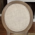 thumbnail image 6 of Furniture of America Carol Padded Wood Rustic Oak and Beige Side Chairs (Set of 2), 6 of 6