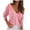 Pink, variant on Lovskoo Sweaters for Women Long Sleeve Winter Casual Solid Color V-Neck Knitted Loose Sweater Top Brown