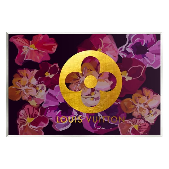 Stupell Industries Fashion Brand Purple Flowers Beauty & Fashion Painting Unframed Art Print Wall Art, 15 x 10