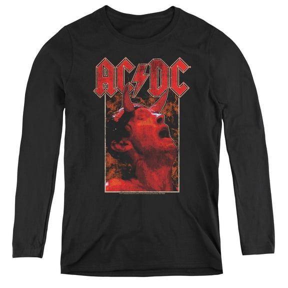 AC/DC Horns Women's Long Sleeve T-Shirt Black