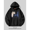 thumbnail image 2 of Nueva sudadera con capucha informal de moda para primavera y otoño para hombres y mujeres, sudadera con capucha con estampado simple, suelto y transpirable, ropa k pop, 2 of 4