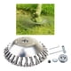 thumbnail image 3 of Cabezal de corte para desbrozadora de césped, cepillo de repuesto para jardín, herramientas de jardín con 4 kits de adaptadores universales. 6 pulgadas, 3 of 9
