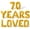 Gold, variant on Letter Balloons - 70 YEARS LOVED 16" Inch Alphabet Letters Foil Mylar Balloon 70th Birthday Party Banner (Gold)