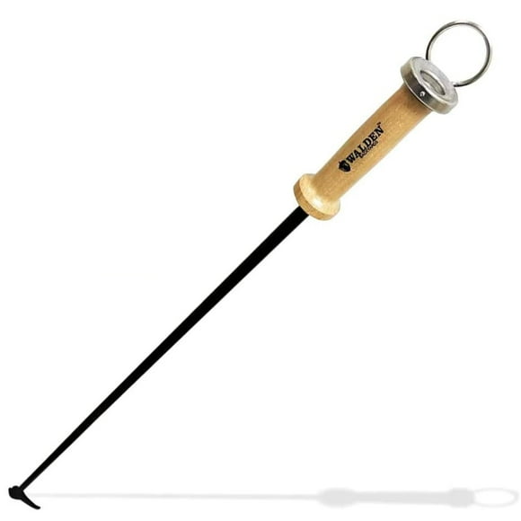 Walden Fire Pit Stoker Poker XL 46" - Stick-One-Way Airflow Valve-Blow Through Fire Poker, Extra Long 46" - High Carbon - Outdoor Campfire Tools and Accessories Fire-Poker for Fire Pit