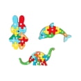 thumbnail image 1 of Rompecabezas De Animales De 3 Uds., Juguete De Madera Para Niños Y Niñas En Edad Preescolar, 1 of 4