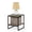 French Oak Grey, variant on Modern Stackable End Table with Shelves, Columbia Walnut Finish, Space-Saving Cube Design, Durable and Stylish Living Room Furniture