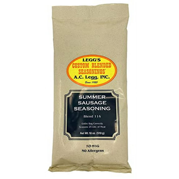A.C. Legg Blend 114 Summer Sausage Seasoning, 18 Ounce - with Cure