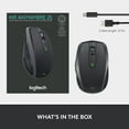 thumbnail image 4 of Logitech MX Anywhere 2S Bluetooth Edition Wireless Mouse, Multi-Surface, Hyper-Fast Scrolling, Rechargeable, Portable, Connects Up to 3 Mac/PC Computers - Graphite, 4 of 8