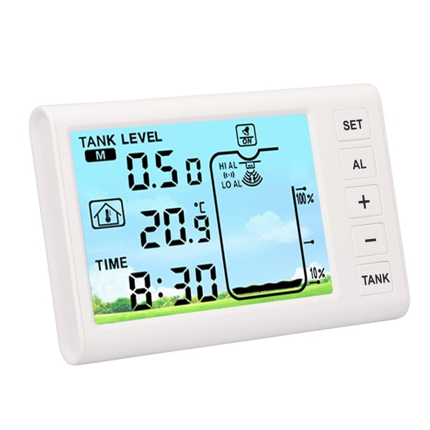 Water Container Level Sensor Ultrasonic Water Level Sensor, Temp Change Monitoring 1-5m Measuring ...