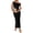 Black, variant on Summer Wedding Guest Dresses for Women One Shoulder Bodycon Ruched Mesh Formal Cocktail Spring Fall Maxi Dress