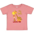 thumbnail image 3 of Inktastic My Aunt Loves Me Giraffe Boys or Girls Baby T-Shirt, 3 of 5