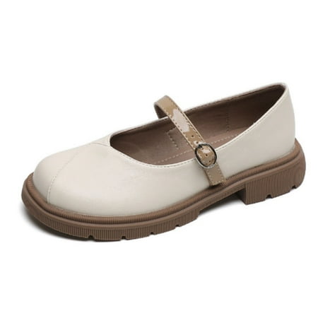 Women sPlatform shoes  round toe  soft soles  block heels  Lightweight shoes  Comfortable shoes
