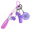 thumbnail image 4 of Silicone Dumbbell Keychain For Gym Lovers, Metal Handle Fitness Keyring With Motivational Design, Cute Gym Bag Charm Gift For Women Men Workout Accessories, 4 of 5