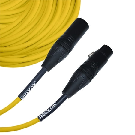 Yellow Male To Female XLR Microphone Cable - 175 Ft Long