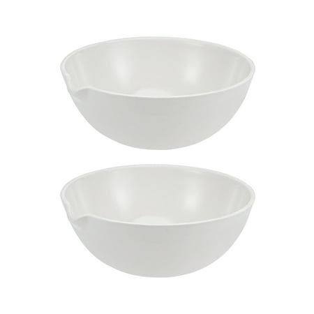 150ml Porcelain Round Form with Spout Dish Basin 2 Pack