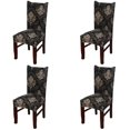 thumbnail image 1 of Stretch Dining Room Chair Slipcovers Spandex Fabric Removable Washable Chair Protector Cover for Dining Room, Hotel, Ceremony, Wedding, Party (Cc, 4 Per Set), 1 of 7