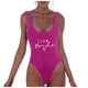 thumbnail image 1 of MKLEKYY Bikini Mujer Traje De Baño Women Fashion Letter Print Piece Swimsuit Sexy Bikini Swimwear Bathing Sleeveless Backless Swimsuit 2000, 1 of 4