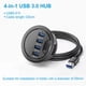 thumbnail image 4 of USB Hub Card Reader Computer USB Desktop Docking Station 3.0 Quad Port HUB Desktop Hub Splitter, 4 of 5
