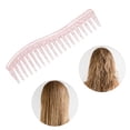 thumbnail image 6 of Unique Bargains 1 Pc Durable S-Shaped Wide-Tooth Straightening Comb Light Pink ABS, 6 of 6
