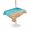Turquoise, variant on Outdoor Table Cloth with Umbrella Hole and Zipper, Blue Ombre Coastal Waterproof Rectangle Tablecloth 54"x80", Summer Nautical Beach Ocean Seaside Washable Table Cover for Outside Party Patio Picnic