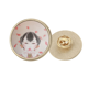 thumbnail image 1 of Broche de oro metálico circular Unbranded Rojo chino tradicional, 1 of 3