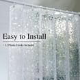 thumbnail image 2 of AUQ 2026 New Eva Shower Curtain Liner,72"Wx72"L,Pebble Design,Clear,Waterproof Clear Shower Curtain Liner Mildew Resistant for Bathroom,Shower,Home Use, 2 of 7