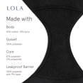 thumbnail image 4 of Ropa interior para la menstruación LOLA lavable para mujer XXL algodón negro, 4 of 7