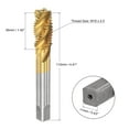 thumbnail image 2 of Unique Bargains M18 x 2.5 High Speed Steel Machine 4 Spiral Flutes Thread Tap Titanium Plated, 2 of 6
