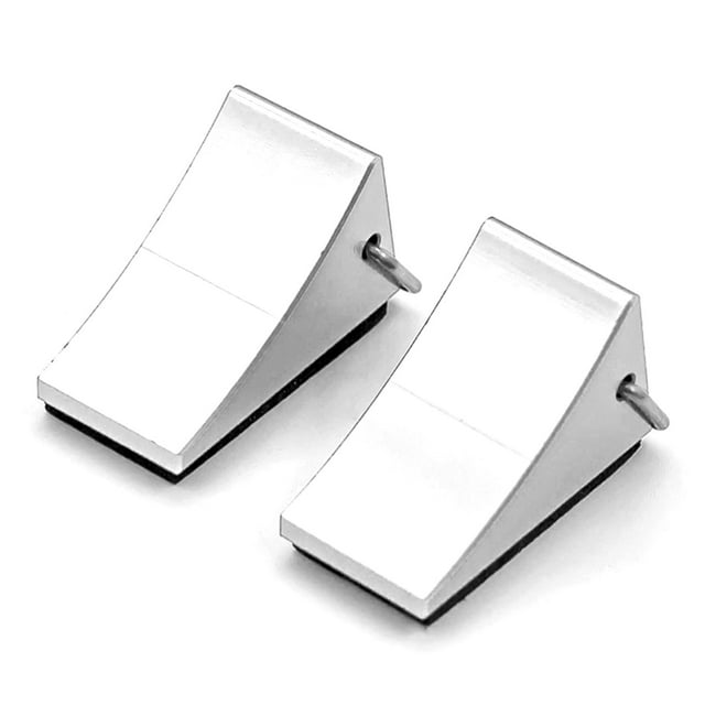 Cale de Roue en Alliage d'Aluminium 2 Pcs Bloc de Réparation pour Voiture RC 1/14 1/12 1/10