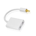 thumbnail image 4 of Divisor áctico, Divisor de cable de audio áctico de Doble Puerto Divisor de audio ÓCTICO Cable de Audio Adaptador Divisor de audio áctico digital 1 en 2 Salidas, 4 of 7