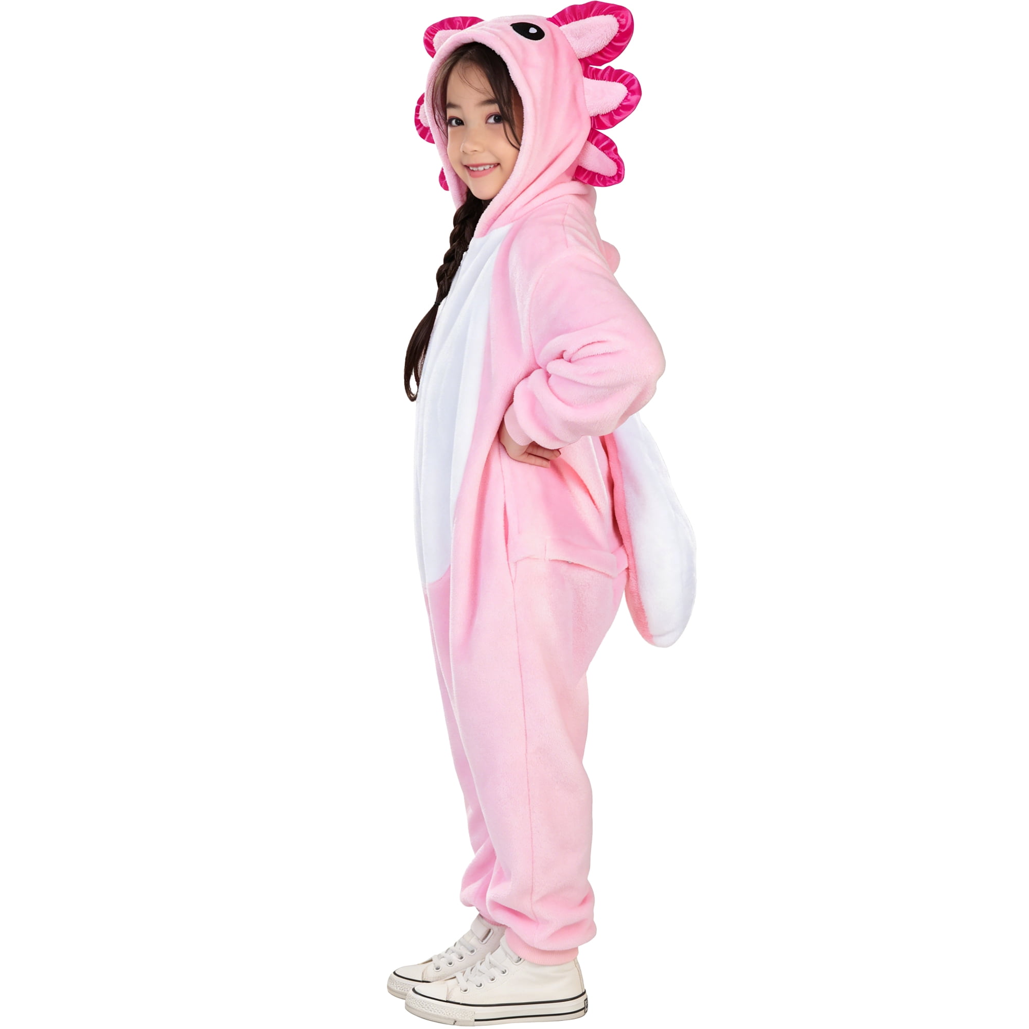 Axolotl Jumpsuit Halloween Costume for Children, Boy's Size S (6/7), by Way to Celebrate