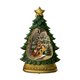 thumbnail image 1 of Caja de música para árbol de Navidad, caja musical iluminada, decoración navideña, arte portátil Papá Noel, 1 of 9