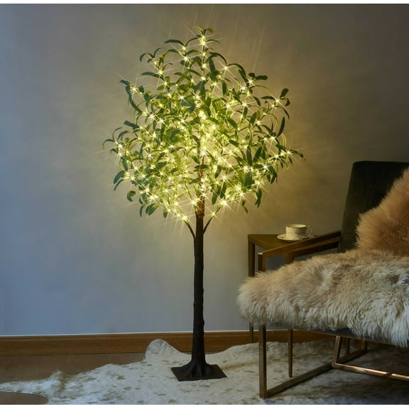 Hairui Lighted Olive Tree 4FT 160LEDs with Fairy Lights for Home Easter Decor