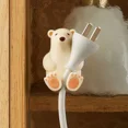 thumbnail image 2 of Soporte para cepillo de dientes de pared con forma de oso polar de dibujos animados adorable y creativo, con ventosa, no se cae fácilmente, accesorios de baño, 2 of 6