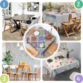 thumbnail image 4 of Multicolor Ethnic Mandala Pattern Square Tablecloth,Waterproof Square Table Cover,Wipeable Spillproof Washable Table Cover for Home Kitchen Party Decor 42"X42"(107x107cm), 4 of 6