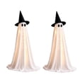 thumbnail image 4 of Halloween Decorations Ghost Light Up Standing Decoration, Adjustable 31–54 In Ghost Ornament with Remote Control, Halloween Indoor Outdoor Party Decor, Yard Display, 4 of 5