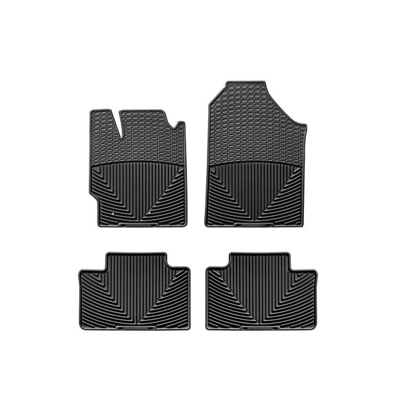 WeatherTech All-Weather Floor Mats compatible with 2007-2011 Toyota Yaris - 1st & 2nd Row, Black