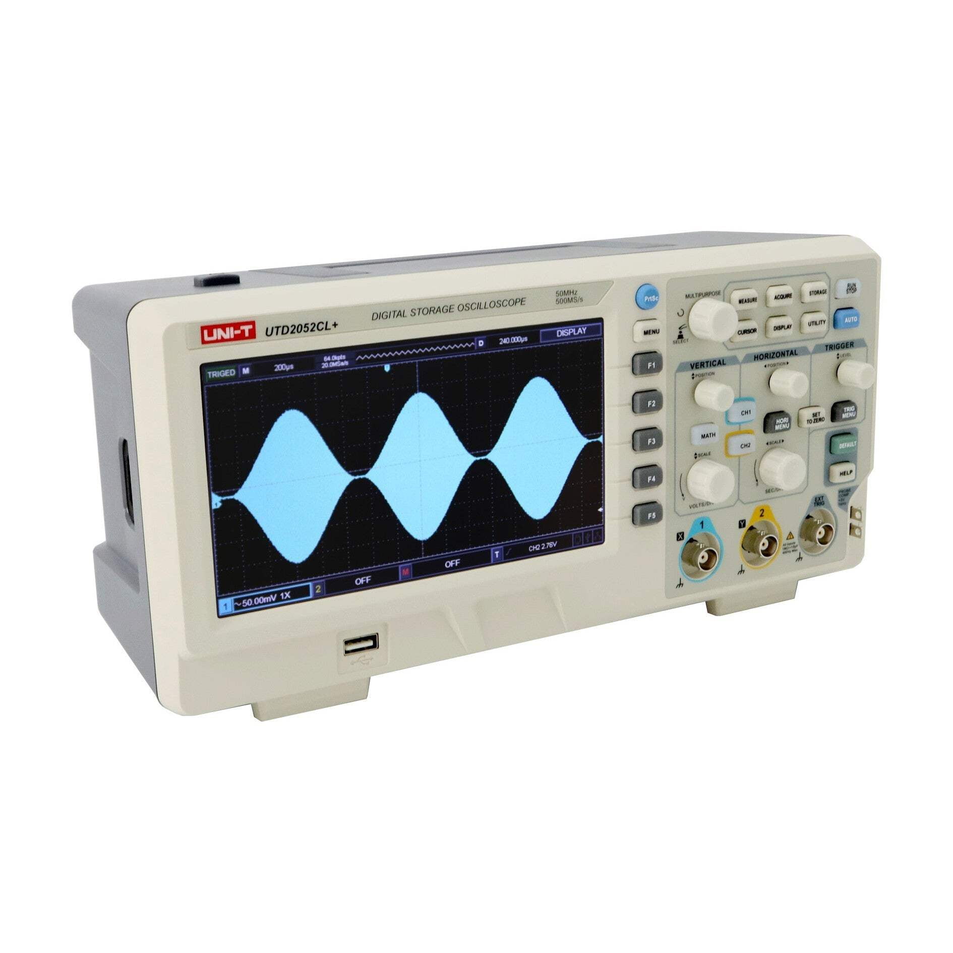 UNI-T UTD2052CL+ 50MHz 2CH DSO Digital Storage Oscilloscope