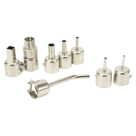 Boquillas curvas para pistola de calor, 8 piezas, puntas curvadas para pistola de aire caliente, kit de puntas para pistola de aire caliente, rendimiento confiable