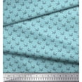 thumbnail image 2 of Soimoi Crepe Silk Fabric Paper Craft Bird Small Print Fabric by The Yard 42 Inch Wide, 2 of 3