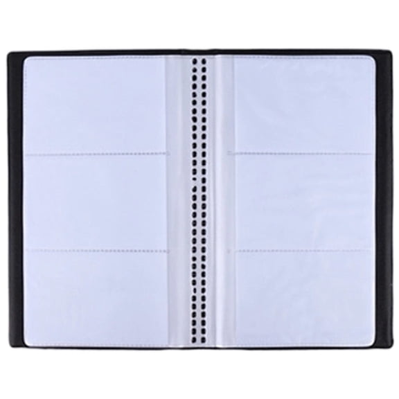 Business Card Holder Folder, Name Card Book Black Leather Wallet, Professional Case for Business Cards, Credit Cards, ID, 240 Card Slots, Portable Card Organizer for Office, Travel