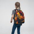 thumbnail image 5 of Naloa Watercolor Glasses Guinea Pig Print Lightweight DayBackpack Suitable for school, work, shopping, travel, etc., 5 of 5